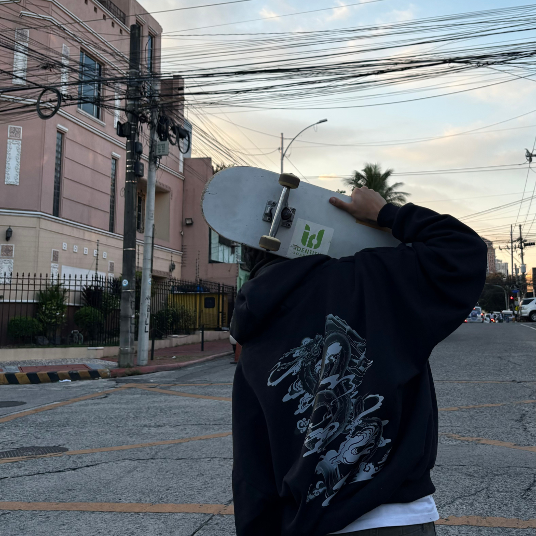 Black Dragon Oversized Hoodie