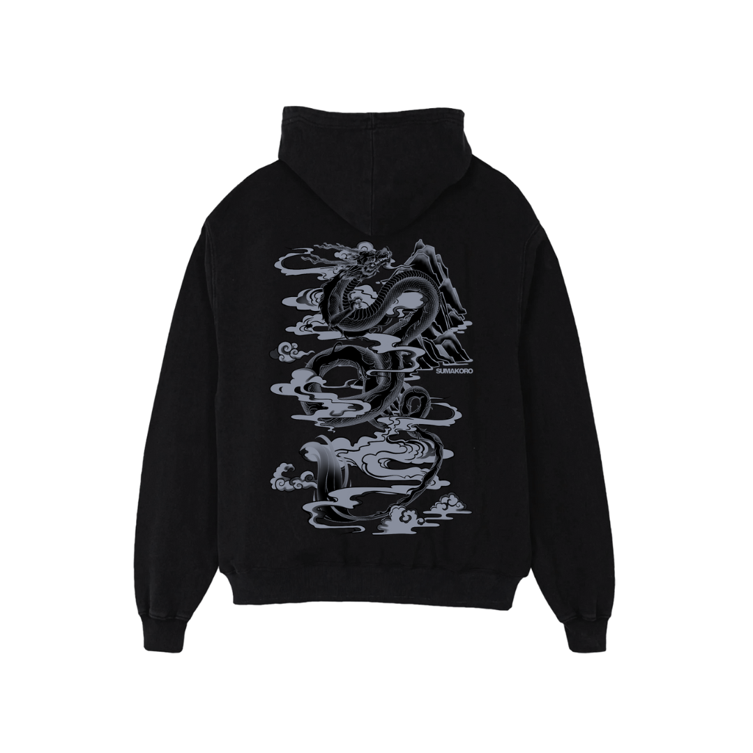 Black Dragon Oversized Hoodie